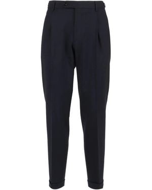 Berwich Pleated-Front Trousers - Blue