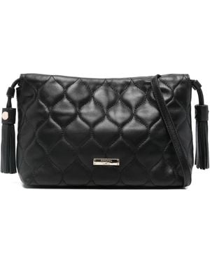 Aspinal of London Amelia Quilted Cross Body Bag - Black