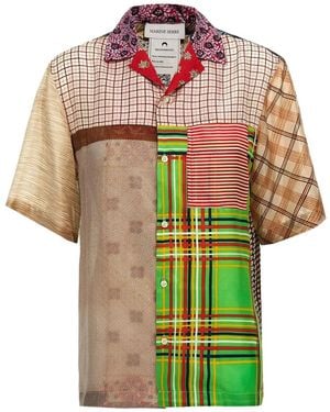 Marine Serre Camisa Con Varios Estampados - Multicolor