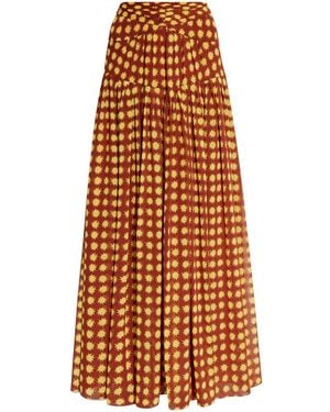 Diane von Furstenberg Maxirock mit grafischem Print - Orange