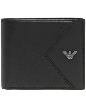 Emporio Armani Eagle-Plaque Wallet - Black