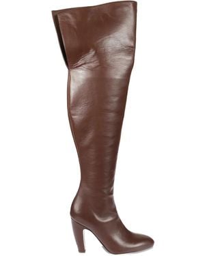 Gia Borghini 95Mm Louise Heeled Over-The-Knee Boots - Brown
