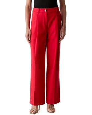 Morgan Plissierte Hose - Rot
