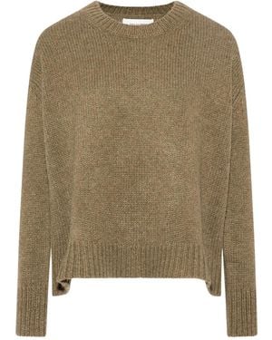 Yves Salomon Klassischer Kaschmirpullover - Grün