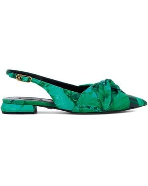 Roberto Cavalli Le Pettegole Slingback Court Shoes - Green