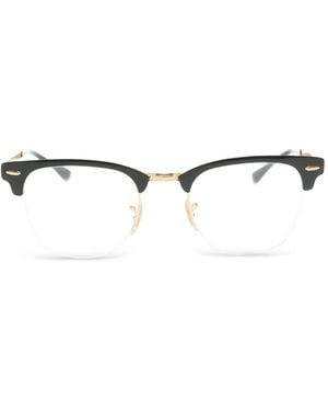 Ray-Ban Occhiali Da Sole Clubmaster Squadrati - Bianco