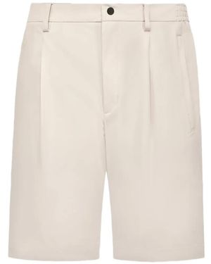 People Of Shibuya Brak Shorts Mit Falten - Weiß