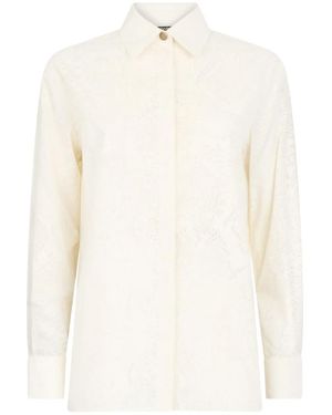 Roberto Cavalli Python-Print Shirt - White