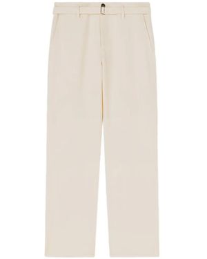 RETORI Belted Straight-Leg Trousers - White