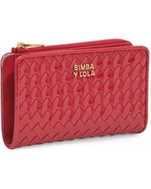 Bimba Y Lola Porte-Monnaie À Design Tressé - Red