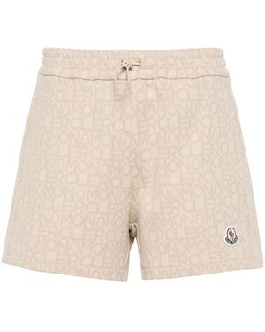 Moncler Monogram Jacquard Shorts - Natural