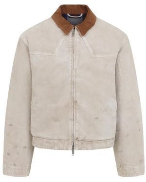 Balenciaga Chaqueta Con Efecto Envejecido - Blanco
