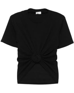 Magda Butrym Knot-Detail T-Shirt - Black