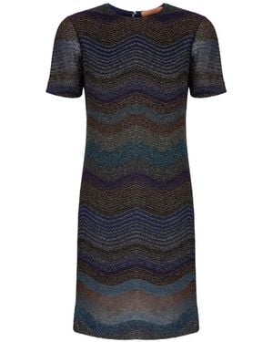 Missoni Short-Sleeves Mini Dress - Black