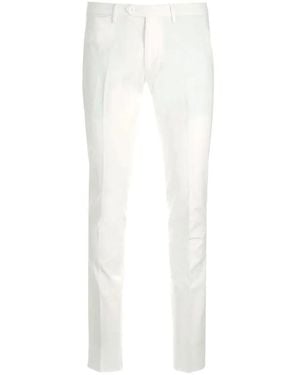 Al Duca d'Aosta Slim-Fit Tailored Trousers - White