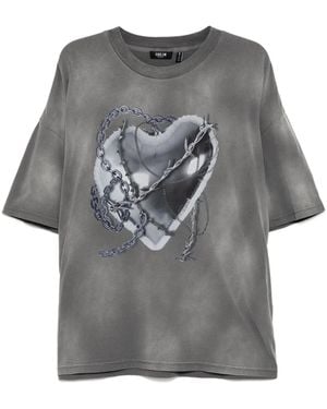 FIVE CM プリント Tシャツ - グレー