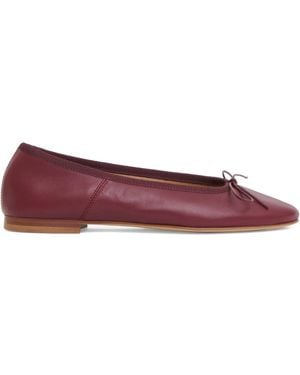 Mansur Gavriel Dance レザーフラットシューズ - レッド