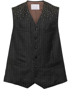 Kolor Stud-Embellished Waistcoat - Black