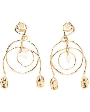 Chloé The Tulip Drop Earrings - Metallic