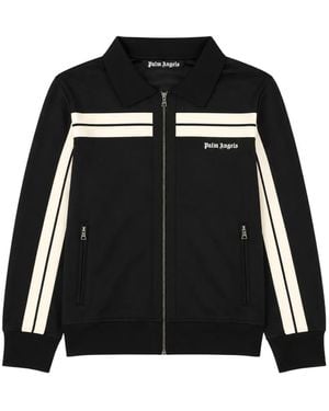 Palm Angels Logo-Detail Track Jacket - Black