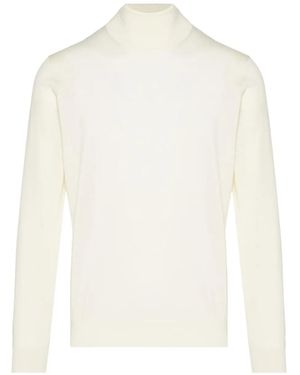 Lardini Long-Sleeves Wool Jumper - White