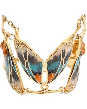 Roberto Cavalli Bracelet À Ornements En Cristal - Metallic