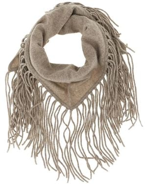 P.A.R.O.S.H. Fringed Cashmere Scarf - Metallic