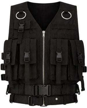 Rick Owens Temple Multi-pocket Supply Vest - Black