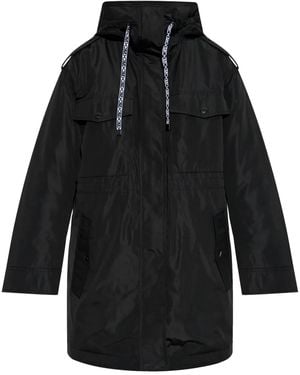 MICHAEL Michael Kors パーカーコート - ブラック