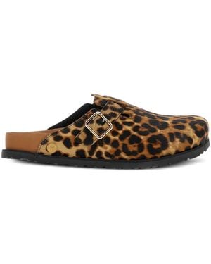 Birkenstock Boston Mules - Brown