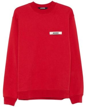 Jacquemus The Gros Grain crew-neck sweatshirt - Rot