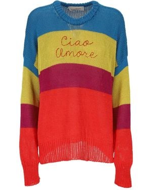 Giada Benincasa Gestreifter Strick - Blau