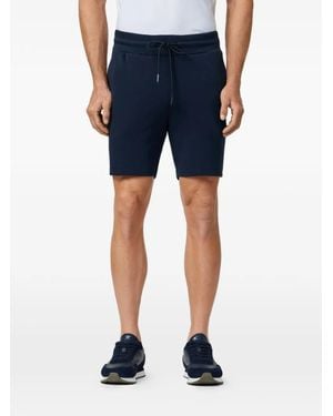 Hackett Logo-Print Drawstring Shorts - Blue