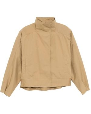 JNBY Stand-Collar Twill Jacket - Natural