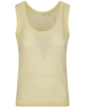 IRO Distressed-Effect Tank Top - Yellow