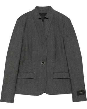 Pinko Tailored Wool-Blend Jacket - Grey