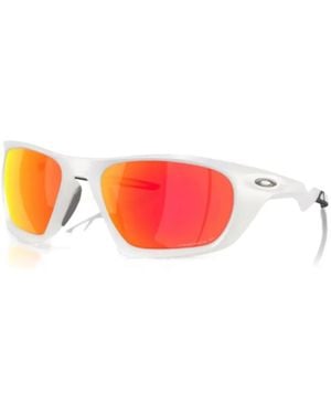 Oakley Sonnenbrille Mit Logo-Print - Rot