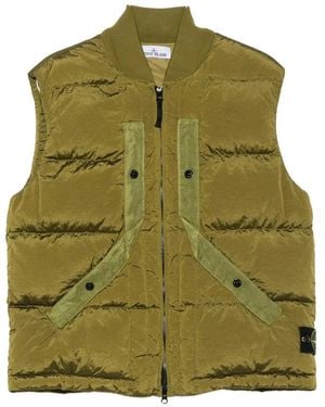 Stone Island Quilted Padded Gilet - Green