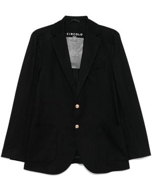 Circolo 1901 Single-Breasted Blazer - Black