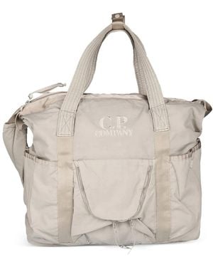 C.P. Company Buckle Tote Bag - Natural