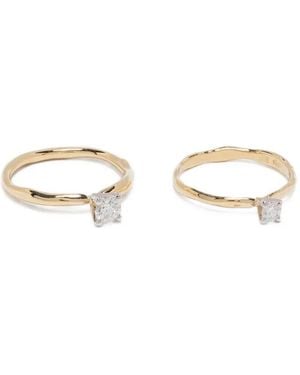 Wouters & Hendrix 18K Toi Et Moi Diamond Ring - White