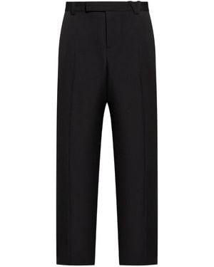 Versace Wool Button Fly Trousers - Black