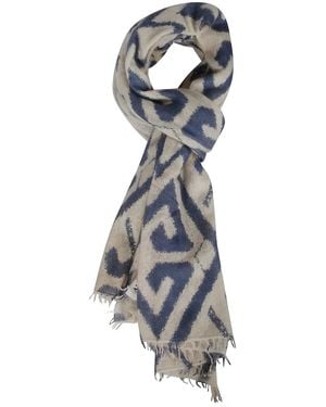 Altea Patterned Scarf - Blue