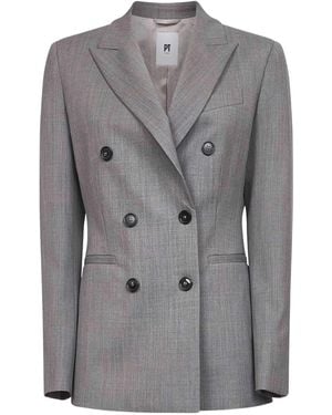 PT Torino Double-breasted blazer - Grau