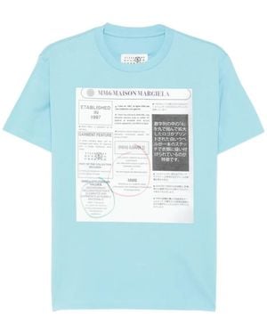 MM6 by Maison Martin Margiela グラフィック Tシャツ - ブルー