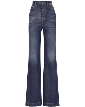 Dolce & Gabbana Jeans Svasati A Vita Alta - Blu