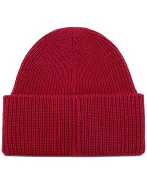 Destin Gerippte Beanie - Rot