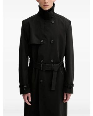 HUGO Gabardina Maluk con cinturón - Negro