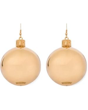 Moschino Sphere-Shape Drop Earrings - Natural