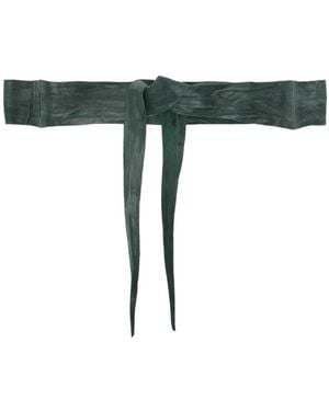 SOMMET Tie Sheepskin Belt - Green